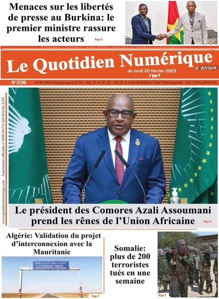 Quotidien Numerique d’Afrique – 20 fevrier 2023 Cover