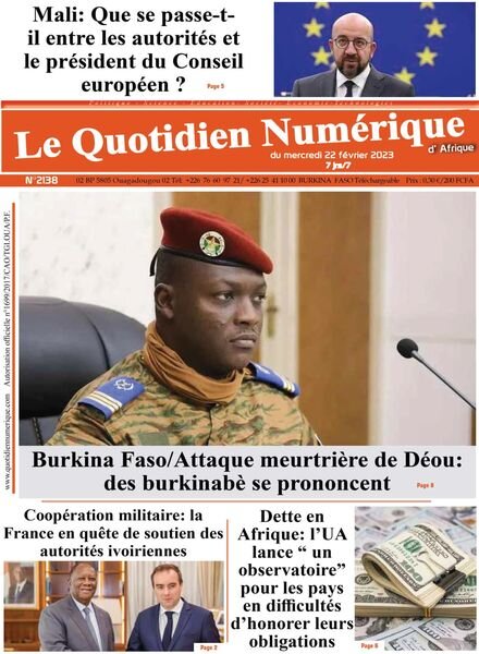 Quotidien Numerique d’Afrique – 22 fevrier 2023 Cover