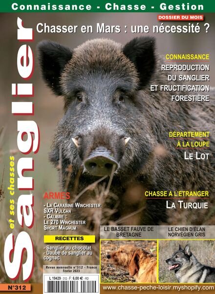 Sanglier et ses Chasses – Fevrier 2023 Cover