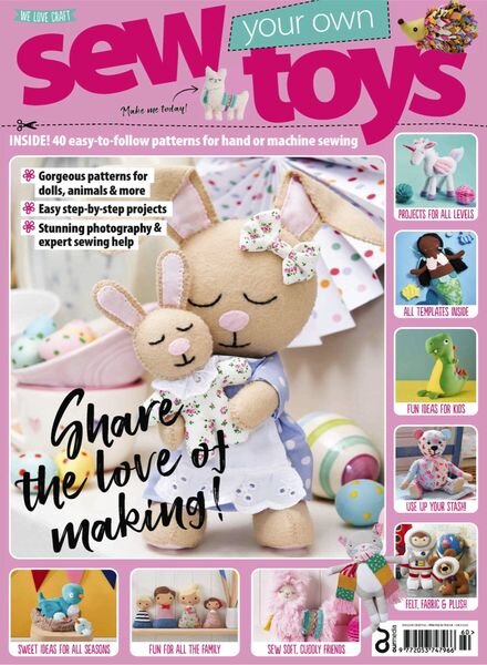 Sew Your Own Toys – January 2023 Cover