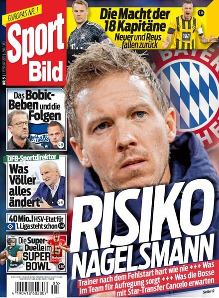 Sport Bild – 01 Februar 2023 Cover