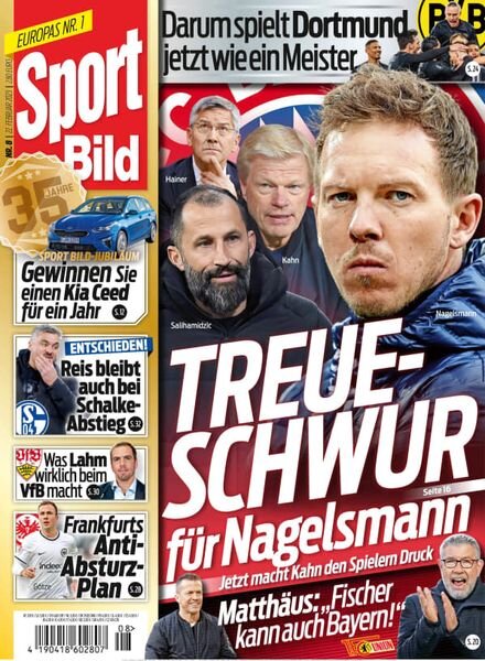 Sport Bild – 22 Februar 2023 Cover