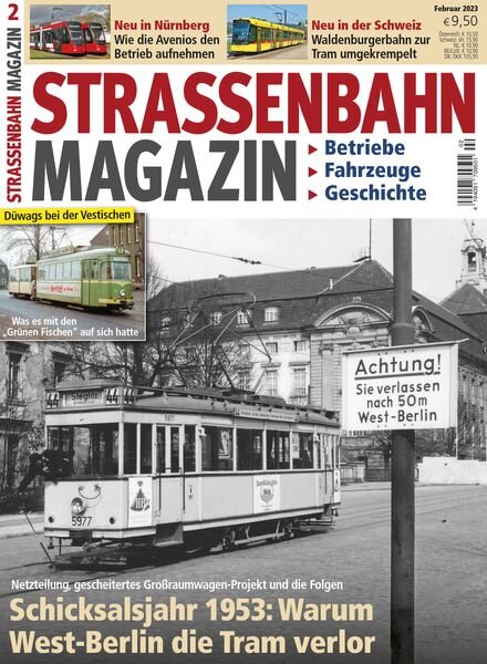 Strassenbahn Magazin – Februar 2023 Cover