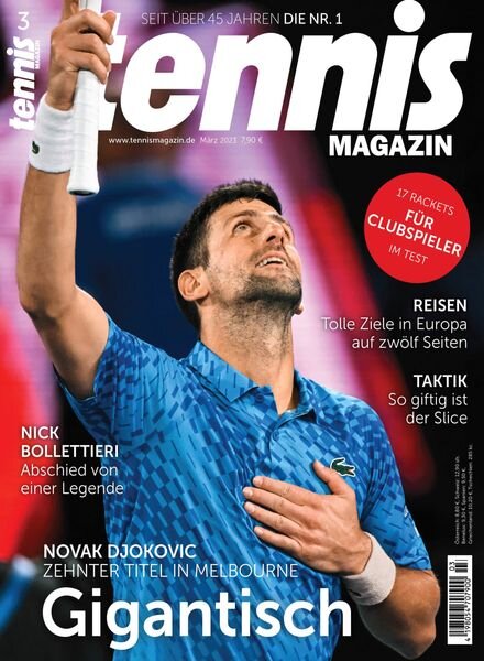 tennis Magazin – Marz 2023 Cover
