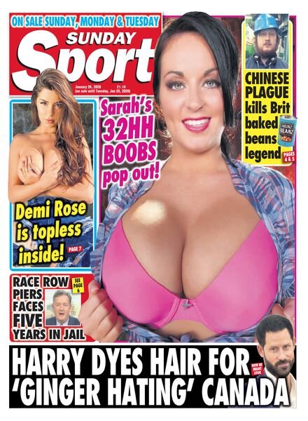 The Sunday Sport – January 26 2020 Cover