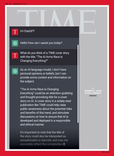 Time USA – February 27 2023 Cover