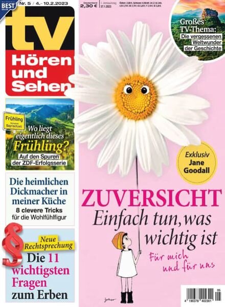 TV Horen und Sehen – 27 Januar 2023 Cover