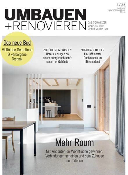 Umbauen + Renovieren – Februar 2023 Cover
