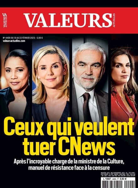 Valeurs actuelles – 16 fevrier 2023 Cover