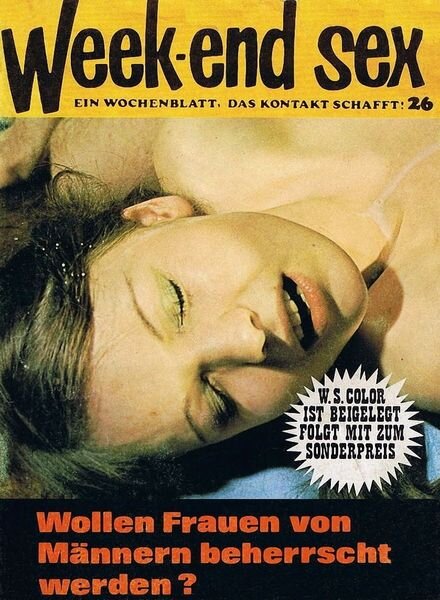 Week-end Sex – N 26 2 Jahrgang 1971 Cover