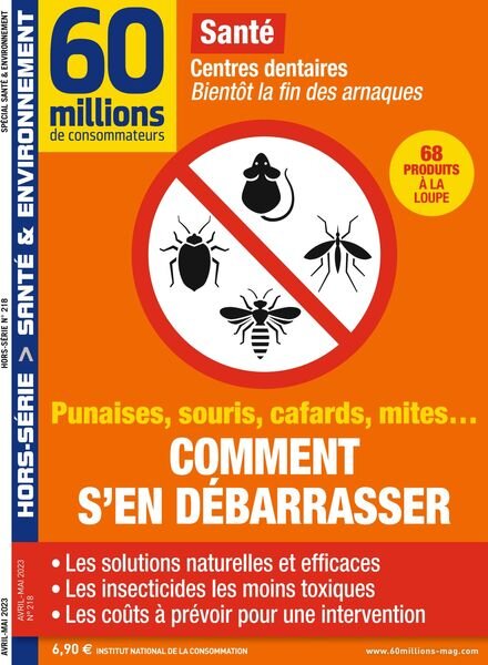 60 Millions de Consommateurs – Hors-Serie – Avril-Mai 2023 Cover