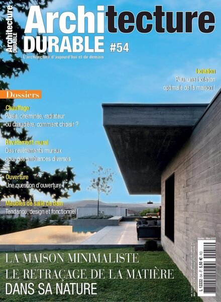 Architecture Durable – mars 2023 Cover