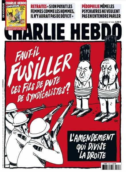 Charlie Hebdo – 8 Mars 2023 Cover