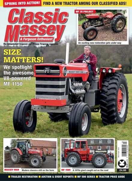 Classic Massey & Ferguson Enthusiast – March 2023 Cover