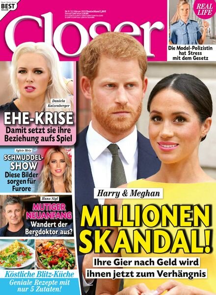 Closer Germany – 22 Februar 2023 Cover