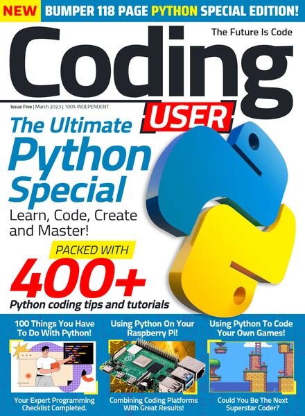 Coding User – Issue 5 – March 2023 Cover