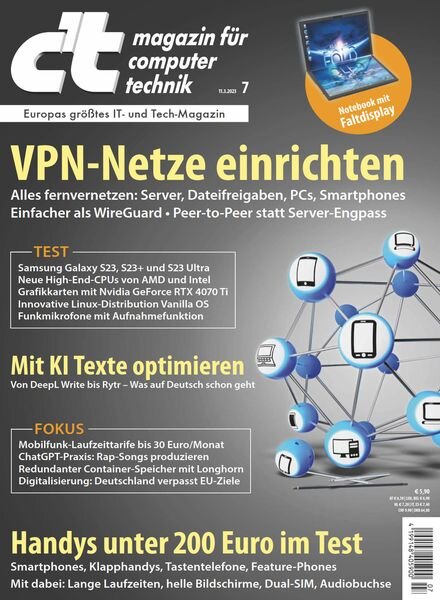 c’t Magazin – 10 Marz 2023 Cover