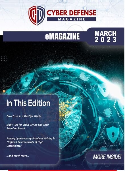 Cyber Defense Magazine – March 2023 Cover
