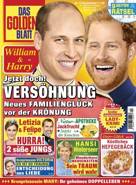 Das Goldene Blatt – 25 Marz 2023 Cover