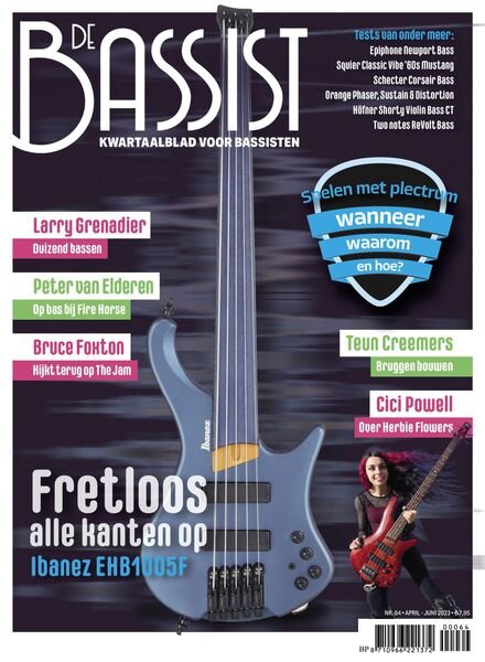 De Bassist – april 2023 Cover