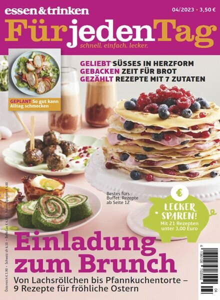 Essen & Trinken Fur jeden Tag – April 2023 Cover