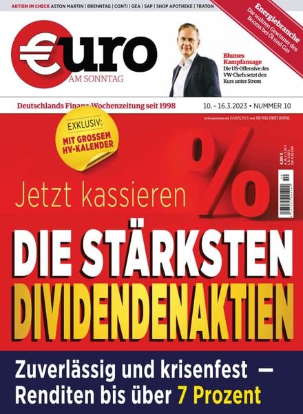 Euro am Sonntag – 10 Marz 2023 Cover