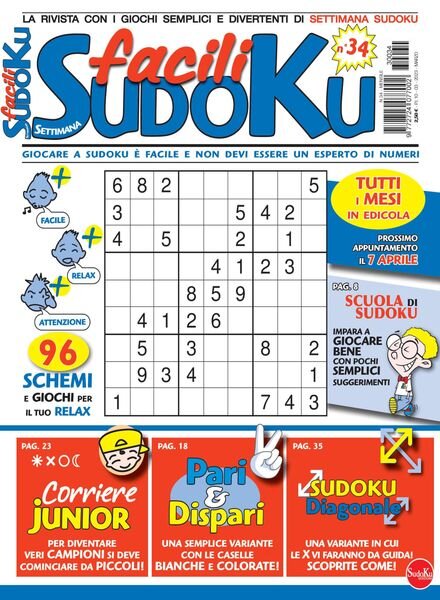 Facili Sudoku – marzo 2023 Cover