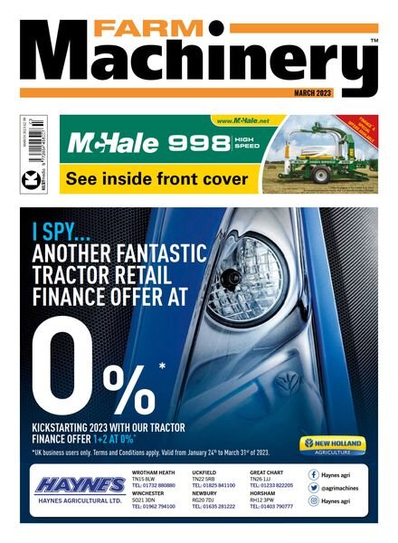 Farm Machinery – March 2023 Cover