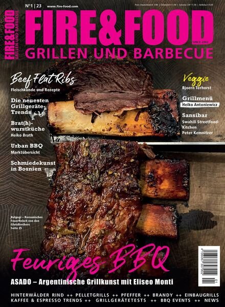 Fire & Food Grillen und Barbecuen – Februar 2023 Cover