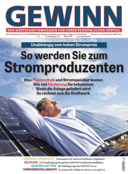 Gewinn – Marz 2023 Cover