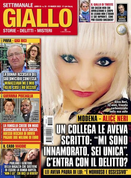 Giallo – 15 Marzo 2023 Cover
