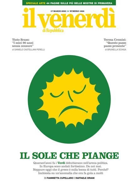 Il Venerdi di Repubblica – 17 Marzo 2023 Cover