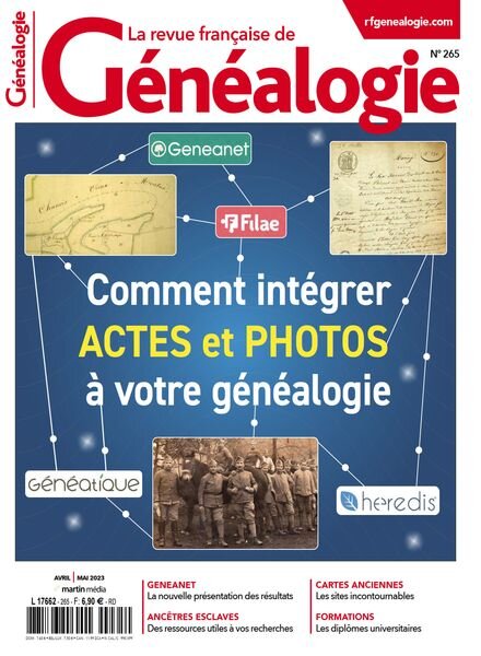 La Revue francaise de Genealogie – Avril-Mai 2023 Cover