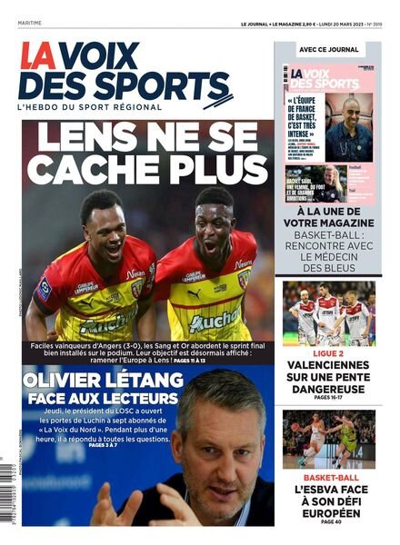 La Voix des Sports – 20 mars 2023 Cover