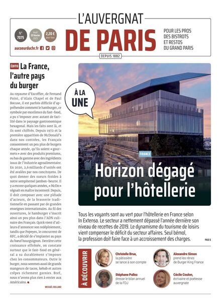 L’Auvergnat de Paris – 23 fevrier 2023 Cover