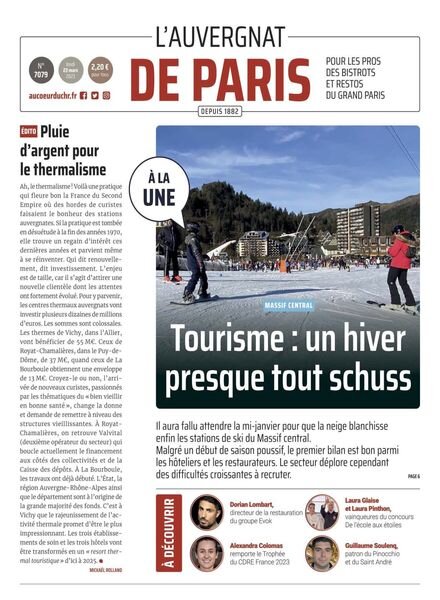 L’Auvergnat de Paris – 23 mars 2023 Cover