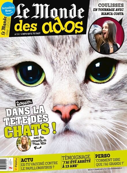 Le Monde des Ados – 15 mars 2023 Cover
