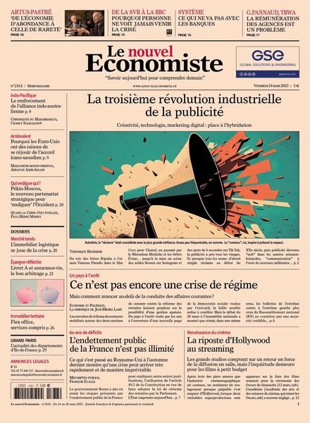 Le nouvel Economiste – 24 mars 2023 Cover