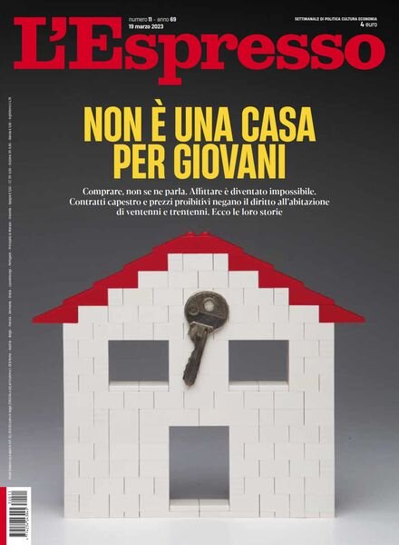 l’Espresso – 19 Marzo 2023 Cover