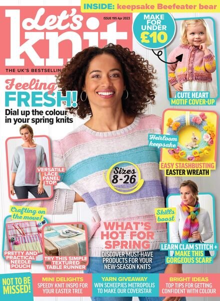 Let’s Knit – April 2023 Cover