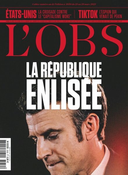 L’Obs – 23 Mars 2023 Cover