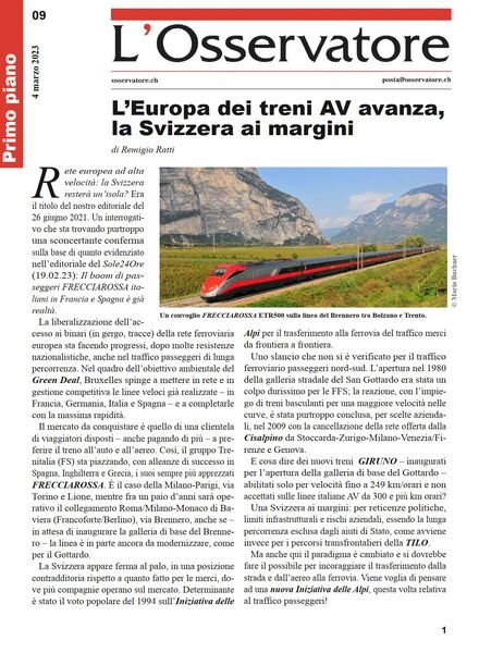 L’Osservatore – 4 Marzo 2023 Cover