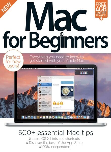 Mac For Beginners – September 2016 Cover