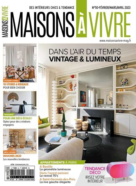 Maisons a vivre – 01 fevrier 2023 Cover