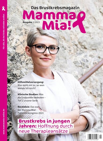 Mamma Mia! Brustkrebsmagazin – Nr 2 2023 Cover