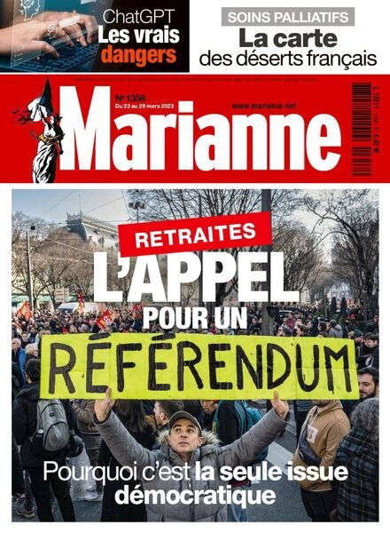 Marianne – 23 mars 2023 Cover