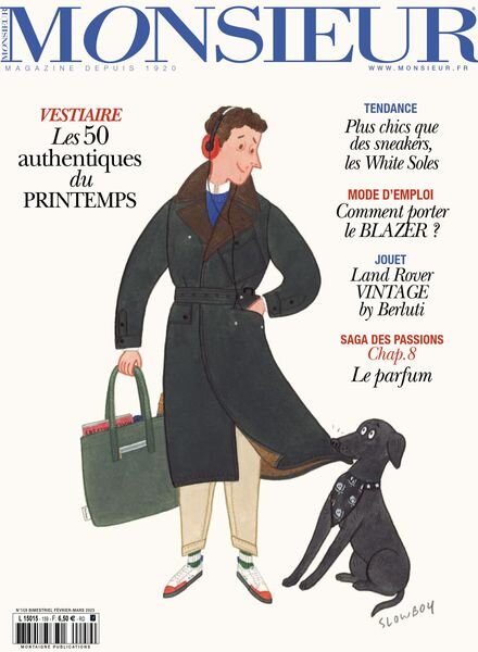 Monsieur – Fevrier-Mars 2023 Cover