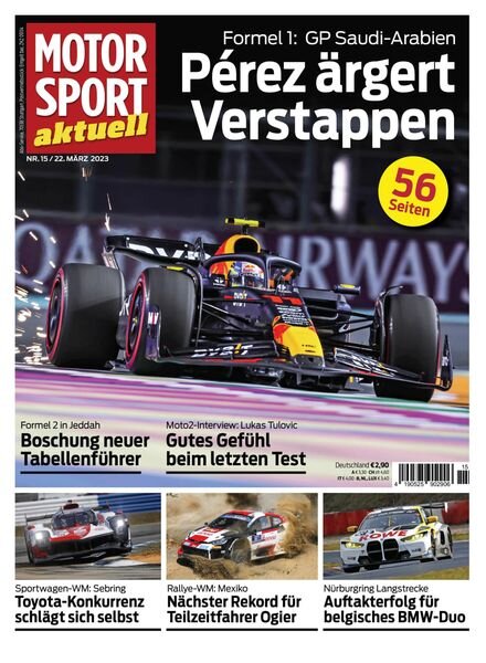 MOTORSPORT aktuell – 22 Marz 2023 Cover