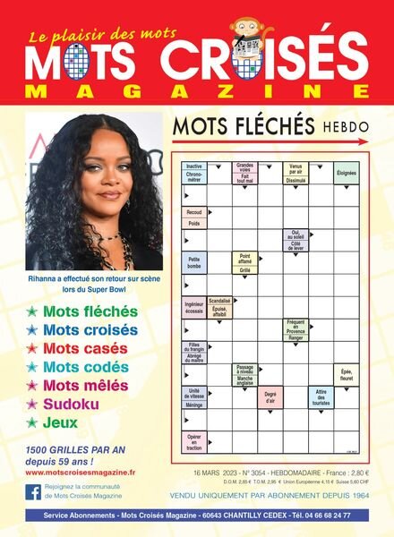 Mots Croises Magazine – 16 mars 2023 Cover