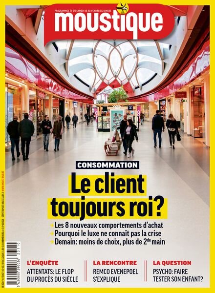 Moustique Magazine – 15 Mars 2023 Cover